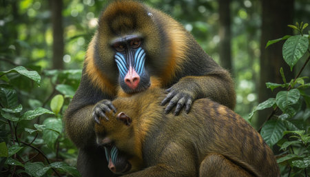 Wildlife Photography with Natural Backgroundの写真素材