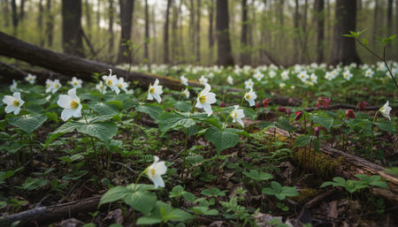Floral Nature Photography with Natural Backgroundの写真素材