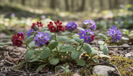 Floral Nature Photography with Natural Backgroundの写真素材