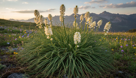 Floral Nature Photography with Natural Backgroundの写真素材