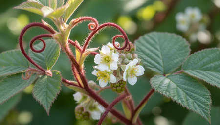 Floral Nature Photography with Natural Backgroundの写真素材