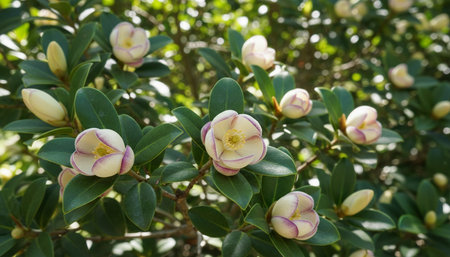 Floral Nature Photography with Natural Backgroundの写真素材