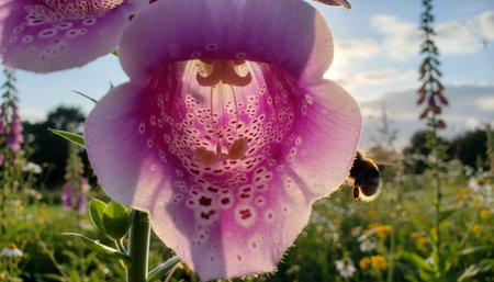 Floral Nature Photography with Natural Backgroundの写真素材