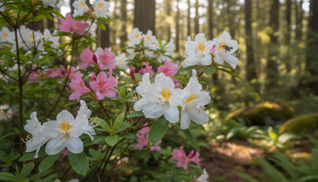 Floral Nature Photography with Natural Backgroundの写真素材