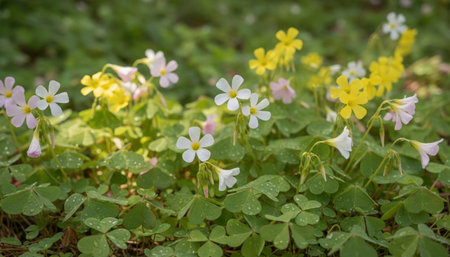 Floral Nature Photography with Natural Backgroundの写真素材