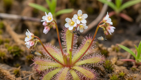 Floral Nature Photography with Natural Backgroundの写真素材