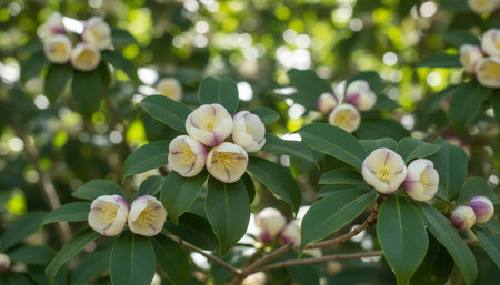 Floral Nature Photography with Natural Backgroundの写真素材