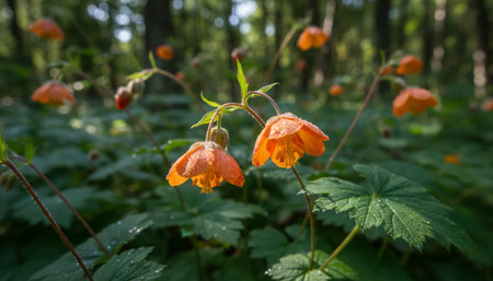 Floral Nature Photography with Natural Backgroundの写真素材