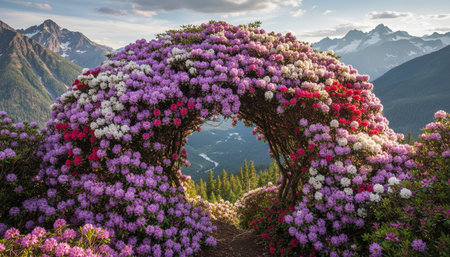 Floral Nature Photography with Natural Backgroundの写真素材