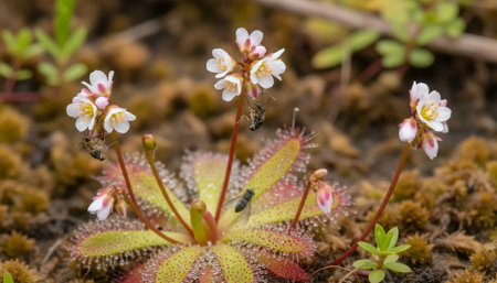 Floral Nature Photography with Natural Backgroundの写真素材