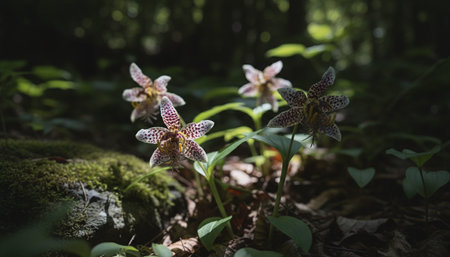 Floral Nature Photography with Natural Backgroundの写真素材