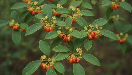 Floral Nature Photography with Natural Backgroundの写真素材