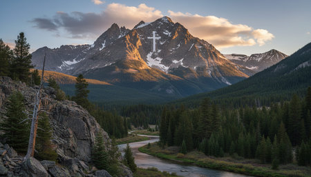 Outdoor Mountain Landscape Photographyの写真素材