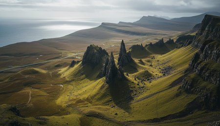 Outdoor Mountain Landscape Photographyの写真素材