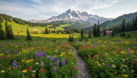 Outdoor Mountain Landscape Photographyの写真素材