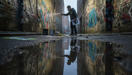 Serene River and Lake Landscape Photographyの写真素材