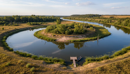 Serene River and Lake Landscape Photography