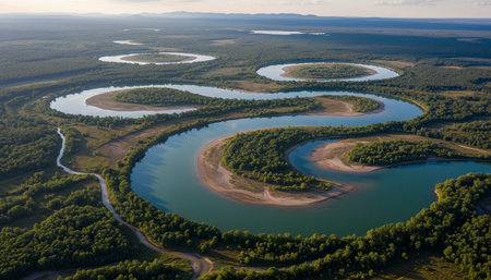 Serene River and Lake Landscape Photography