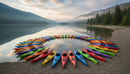 Serene River and Lake Landscape Photography