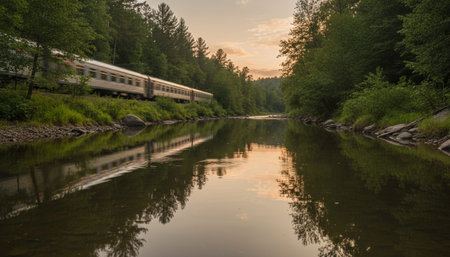 Serene River and Lake Landscape Photography