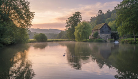 Serene River and Lake Landscape Photography