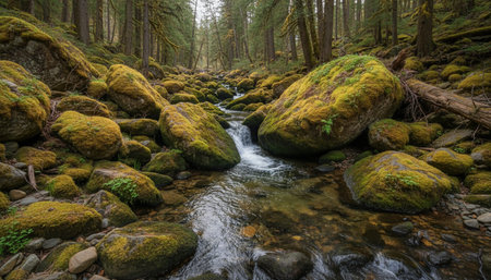 Serene River and Lake Landscape Photographyの写真素材