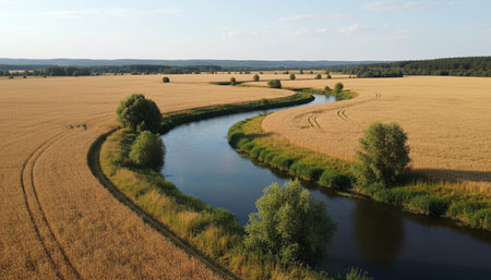 Serene River and Lake Landscape Photography