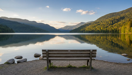 Serene River and Lake Landscape Photography