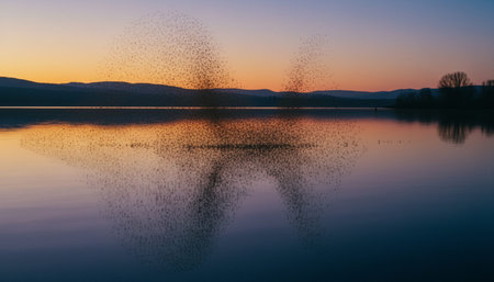 Serene River and Lake Landscape Photography