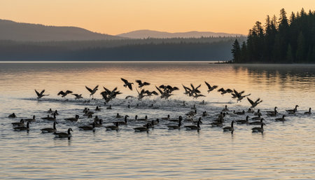 Serene River and Lake Landscape Photography