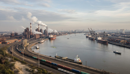 Serene River and Lake Landscape Photographyの写真素材