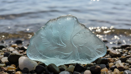 Serene River and Lake Landscape Photographyの写真素材