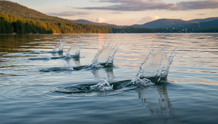 Serene River and Lake Landscape Photography
