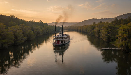 Serene River and Lake Landscape Photography