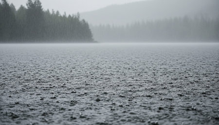 Serene River and Lake Landscape Photographyの写真素材