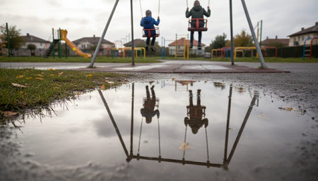 Serene River and Lake Landscape Photographyの写真素材