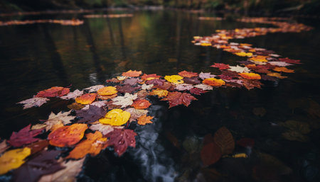 Serene River and Lake Landscape Photographyの写真素材