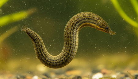 Serene River and Lake Landscape Photographyの写真素材