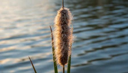 Serene River and Lake Landscape Photographyの写真素材