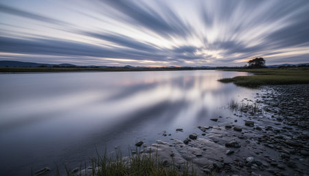 Serene River and Lake Landscape Photography