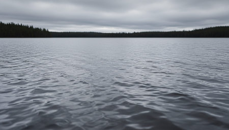 Serene River and Lake Landscape Photographyの写真素材