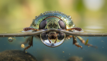 Serene River and Lake Landscape Photographyの写真素材