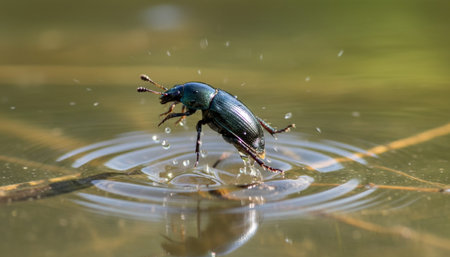 Serene River and Lake Landscape Photographyの写真素材
