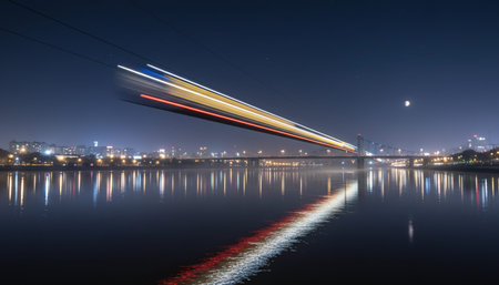 Serene River and Lake Landscape Photographyの写真素材