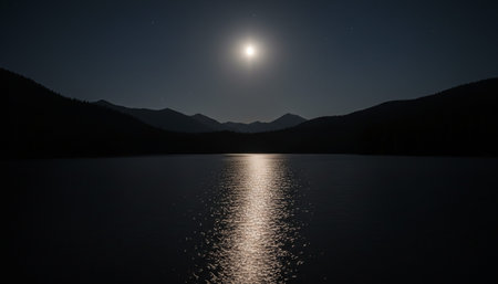 Serene River and Lake Landscape Photographyの写真素材