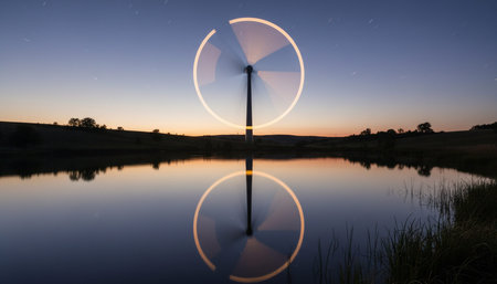 Serene River and Lake Landscape Photographyの写真素材