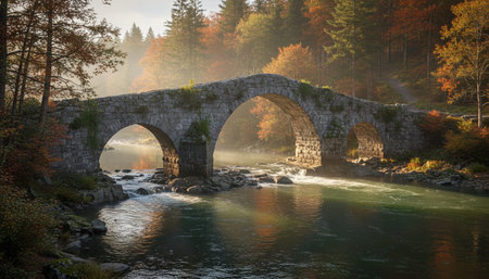 Serene River and Lake Landscape Photographyの写真素材