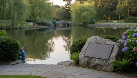 Serene River and Lake Landscape Photographyの写真素材