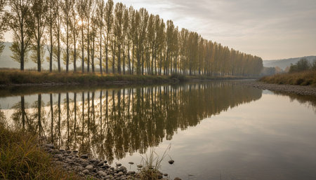 Serene River and Lake Landscape Photography