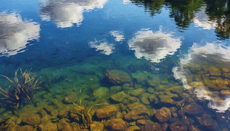 Serene River and Lake Landscape Photography